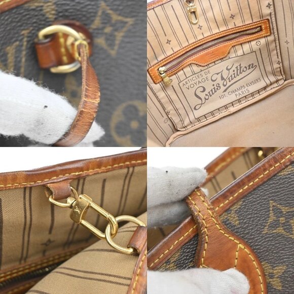 LOUIS VUITTON Neverfull PM Shoulder Tote Bag Monogram Leather BN M40155 18KB189 - Picture 9 of 16